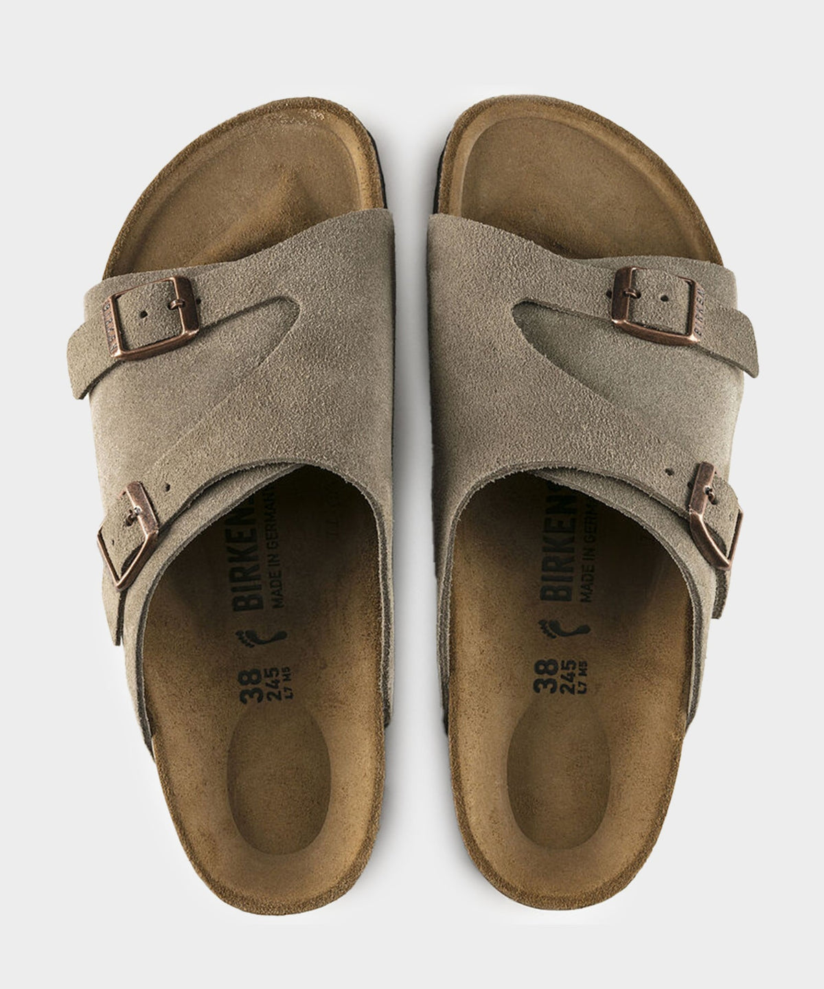 Birkenstock Zurich Suede Sandal - Taupe