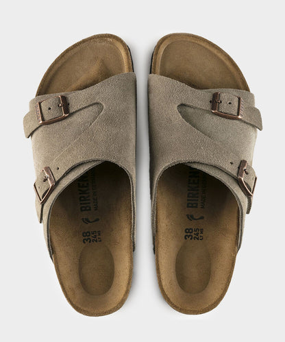 Birkenstock Zurich Suede Sandal - Taupe