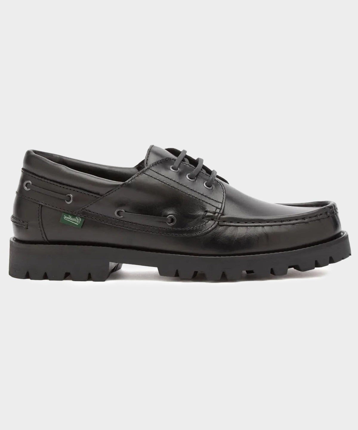 Paraboot Briac Lug Boat Shoe - Black
