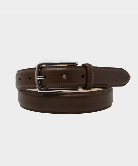 Classic Leather Dress Belt - Toasted Brown