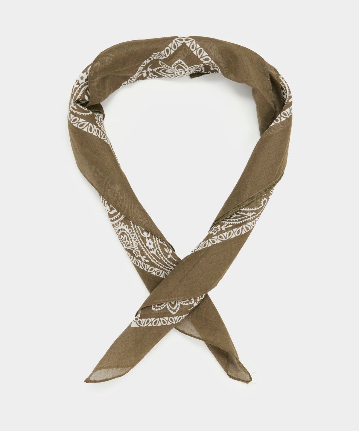 Cotton Bandana Neckerchief - Brown