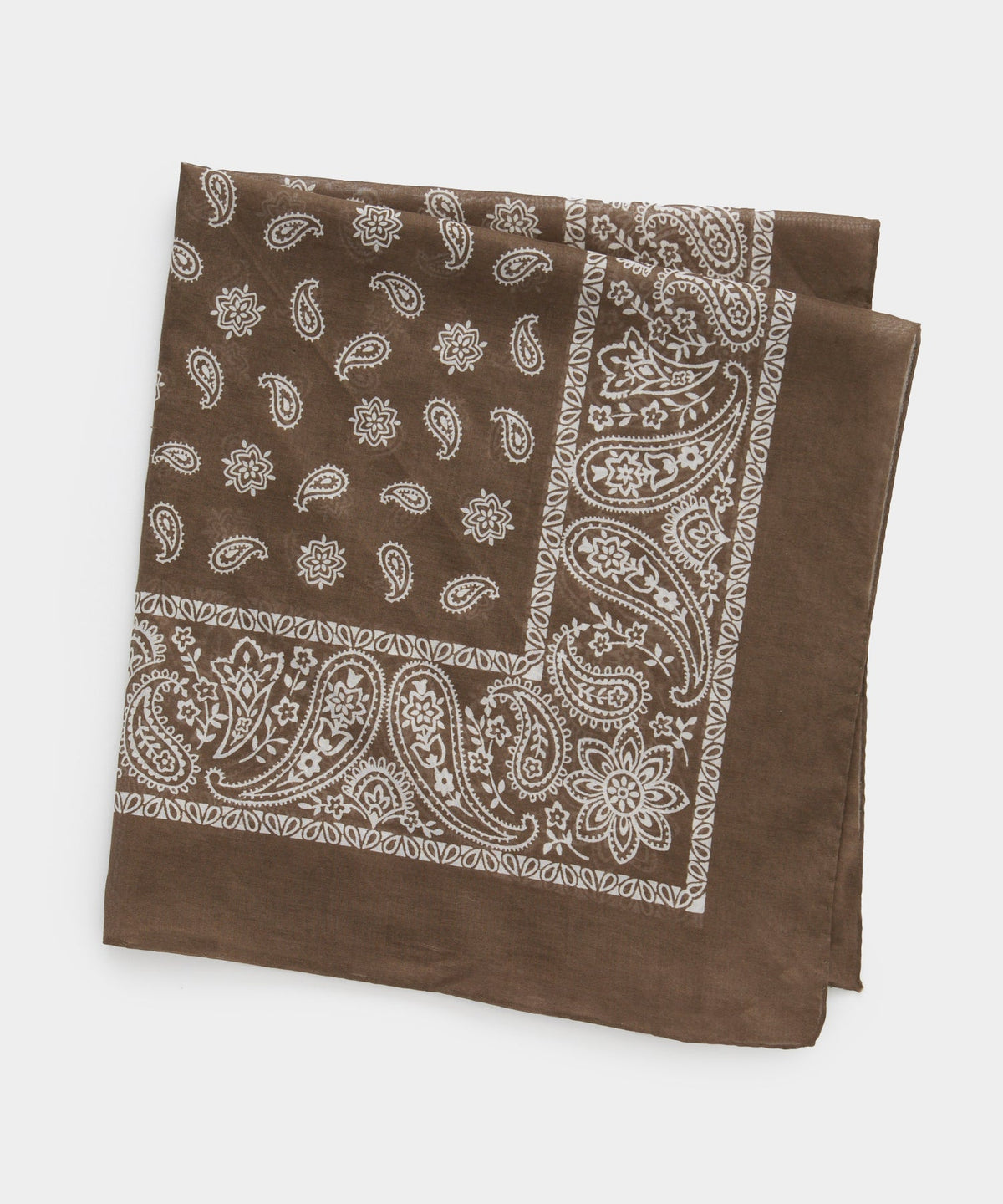 Cotton Bandana Neckerchief - Brown