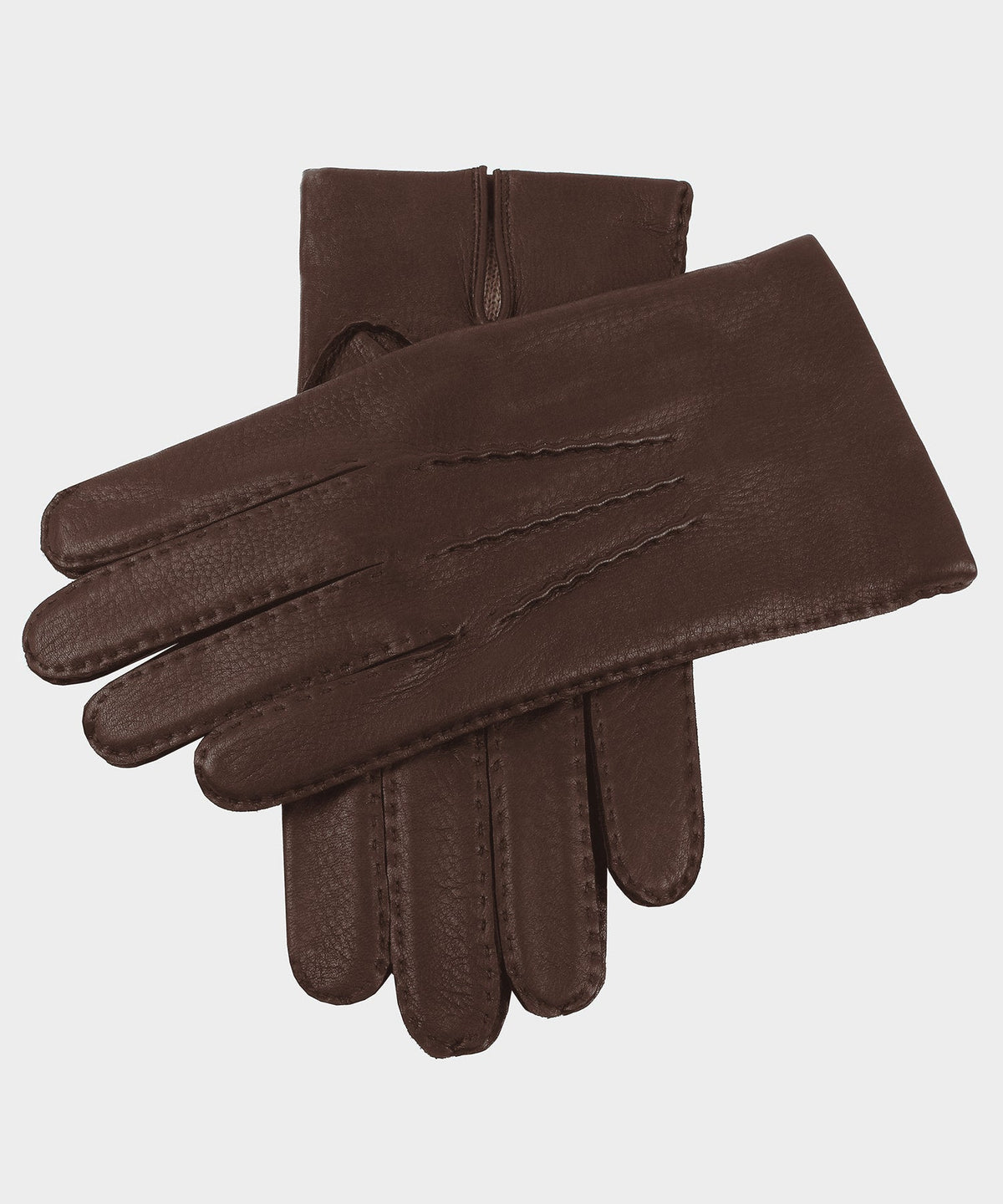 Dents Cambridge Cashmere Lined Deerskin Gloves - Bark