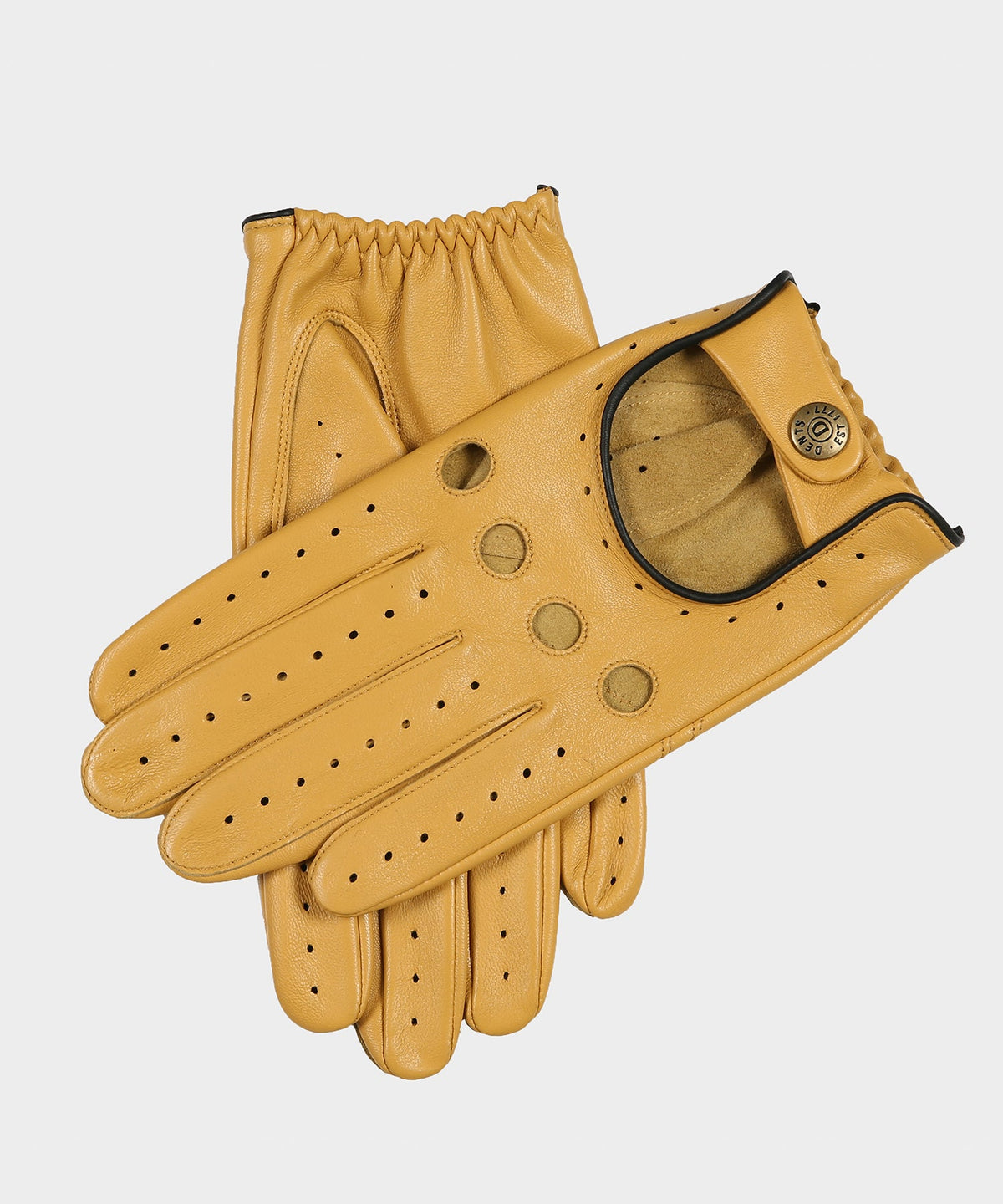 Dents Delta Leather Driving Glove - CORK