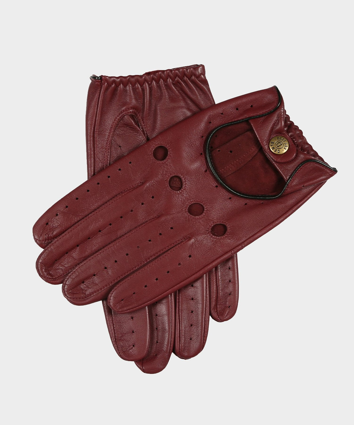 Dents Delta Leather Driving Glove - WINE