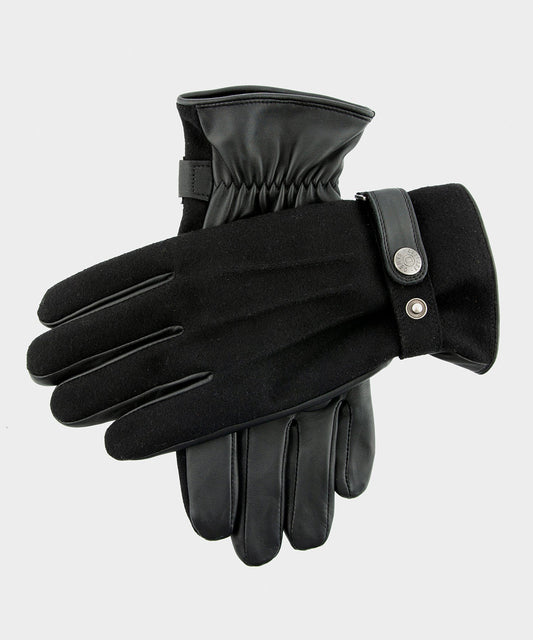 Dents Guildford Flannel Glove - Black