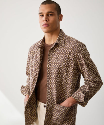 Dobby Chore Shirt - Brown