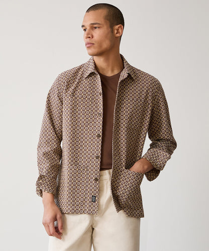 Dobby Chore Shirt - Brown