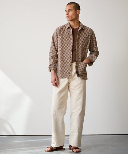 Dobby Chore Shirt - Brown