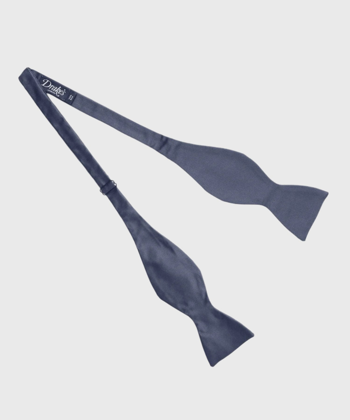Drake's Classic Satin Bowtie - Navy