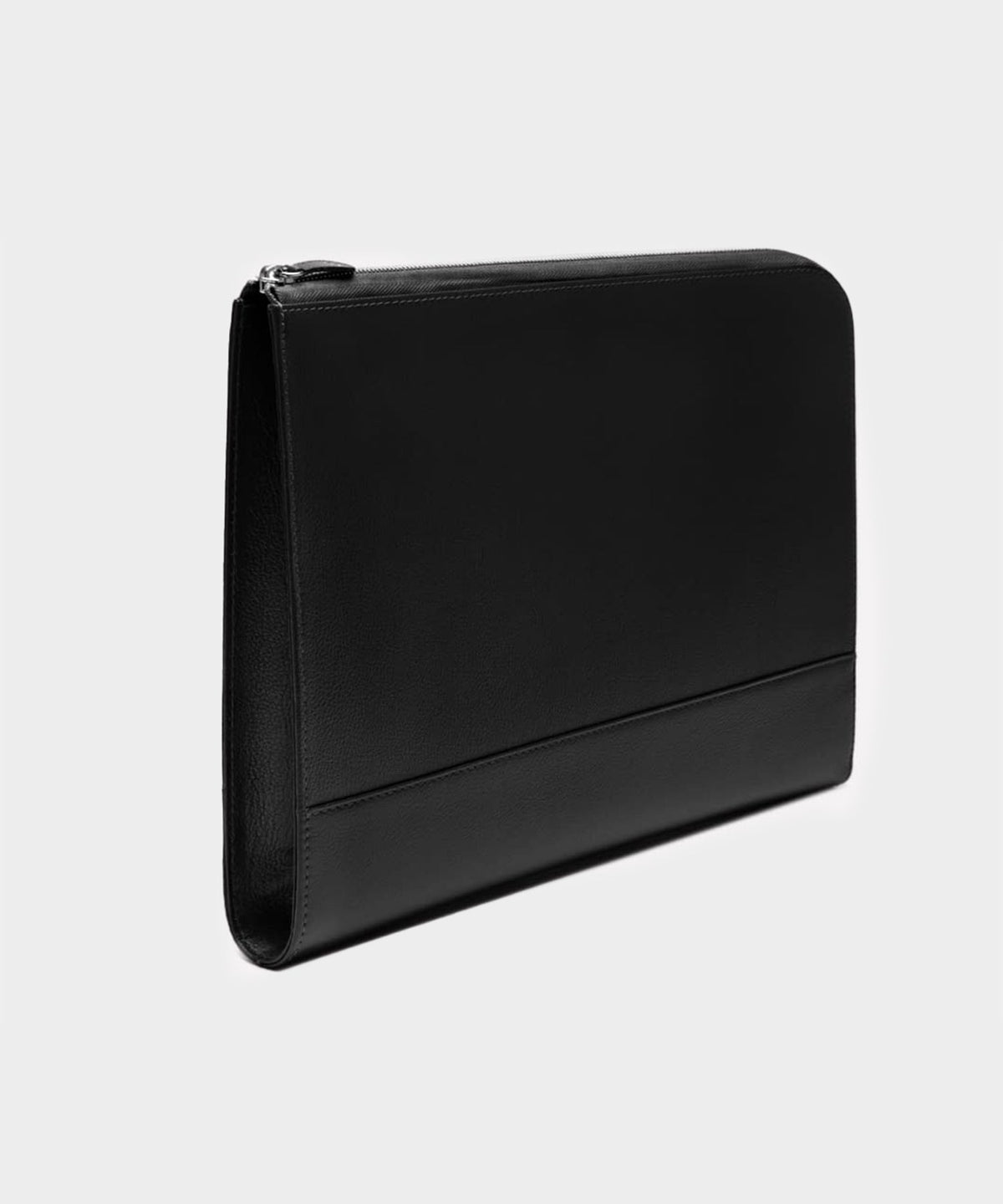 Ettinger Capra Large Zip A4 Portfolio Pouch - Black