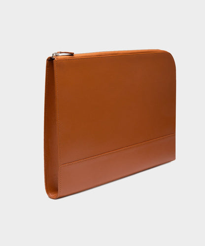 Ettinger Capra Large Zip A4 Portfolio Pouch - Tan