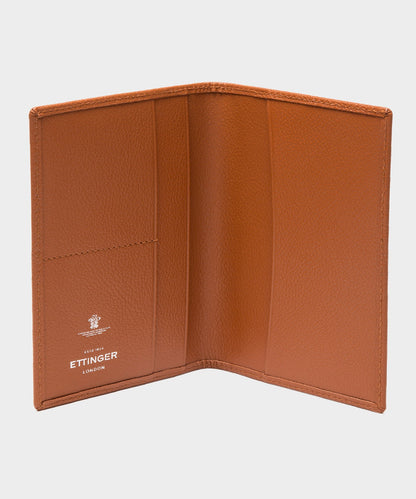 Ettinger Capra Passport Case - Tan