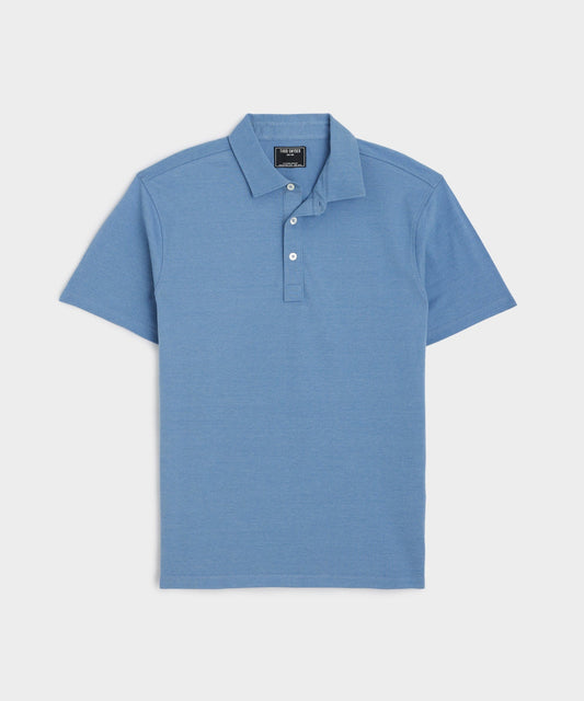 Fine Pique Polo - Sail Blue