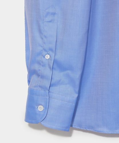 Hamilton + Todd Snyder Cotton Oxford Spread Collar Dress Shirt - Blue