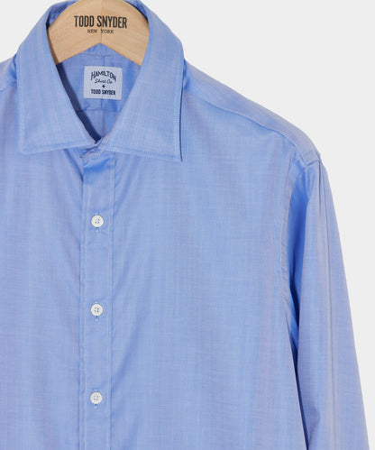 Hamilton + Todd Snyder Cotton Oxford Spread Collar Dress Shirt - Blue