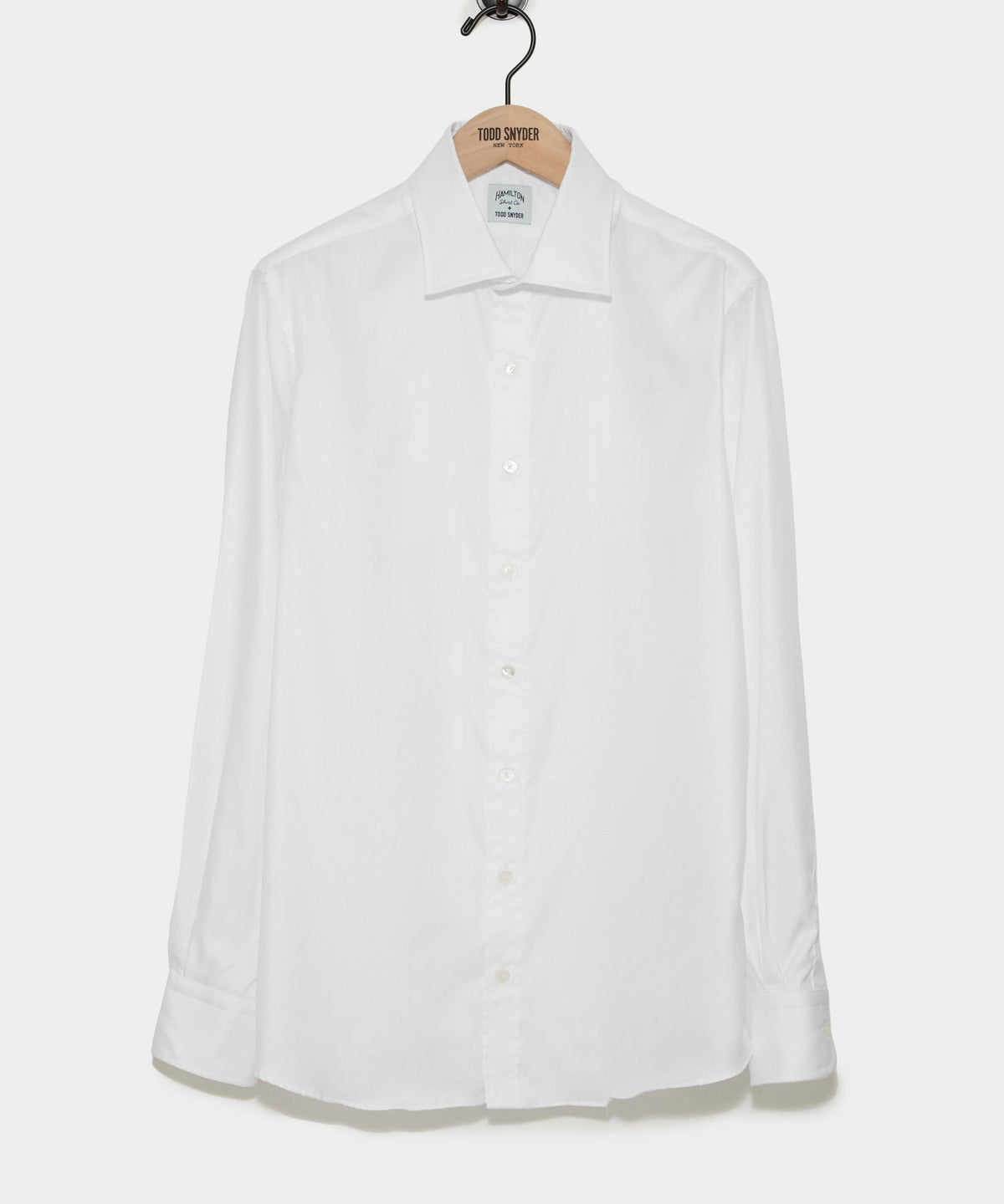 Hamilton + Todd Snyder Cotton Oxford Spread Collar Dress Shirt - White