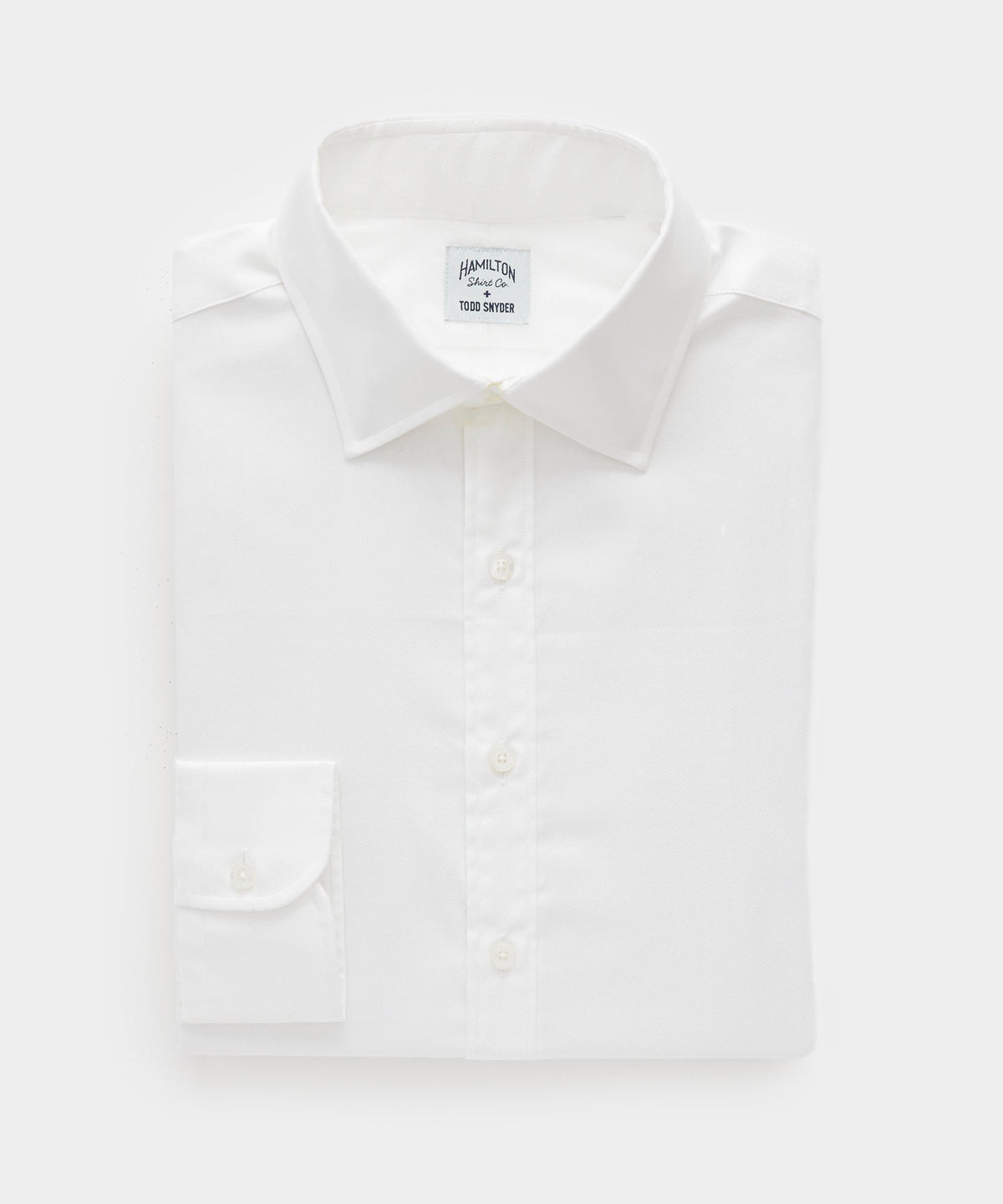 Hamilton + Todd Snyder Cotton Oxford Spread Collar Dress Shirt - White
