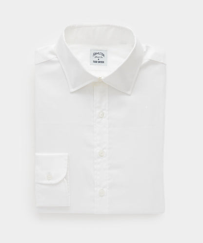 Hamilton + Todd Snyder Cotton Oxford Spread Collar Dress Shirt - White