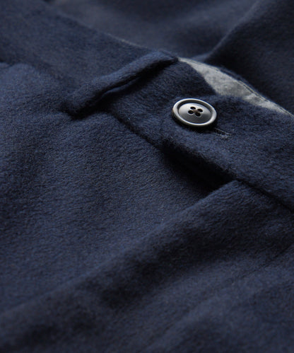 Italian Cashmere Sutton Trouser - Navy