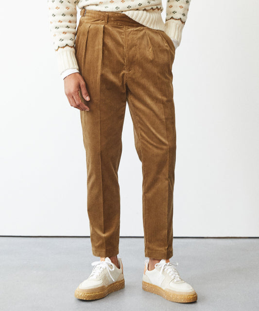 Italian Corduroy Gurkha Trouser - KHAKI