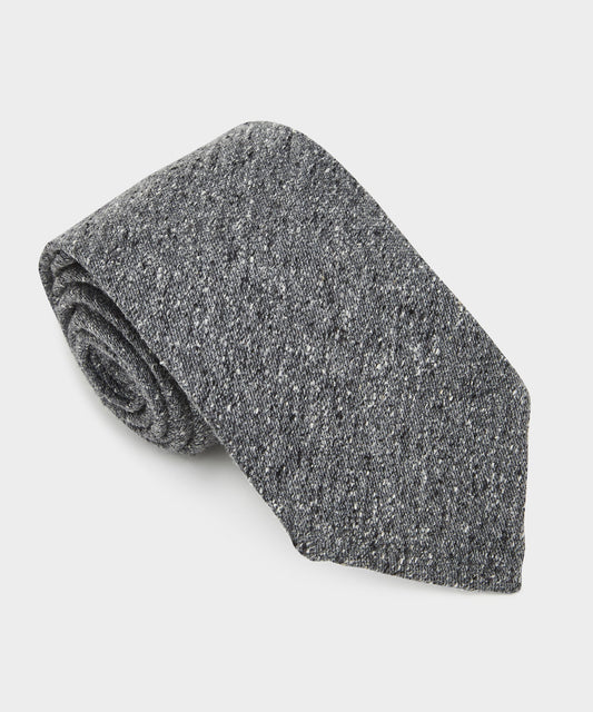 Italian Donegal Tie - Grey