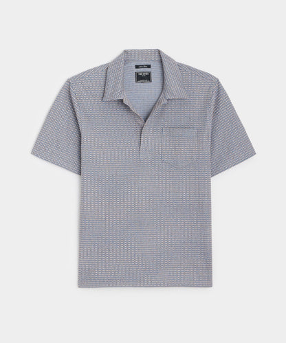 Jacquard Montauk Polo - Sail Blue