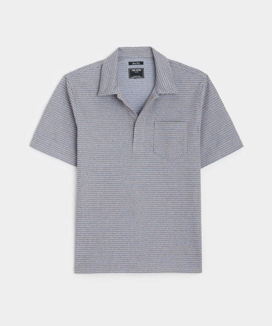 Jacquard Montauk Polo - Sail Blue
