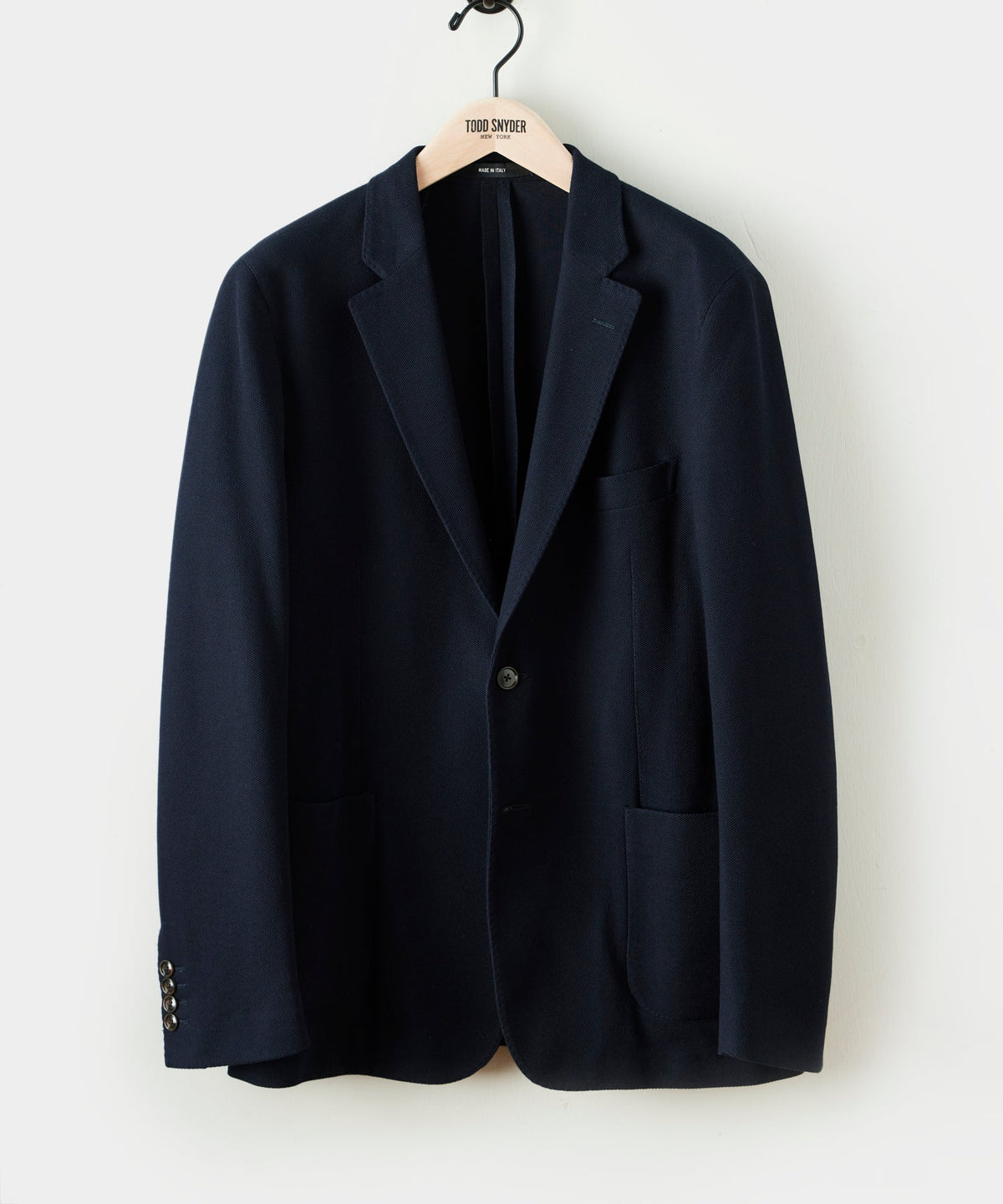 Italian Knit Sport Coat - Navy
