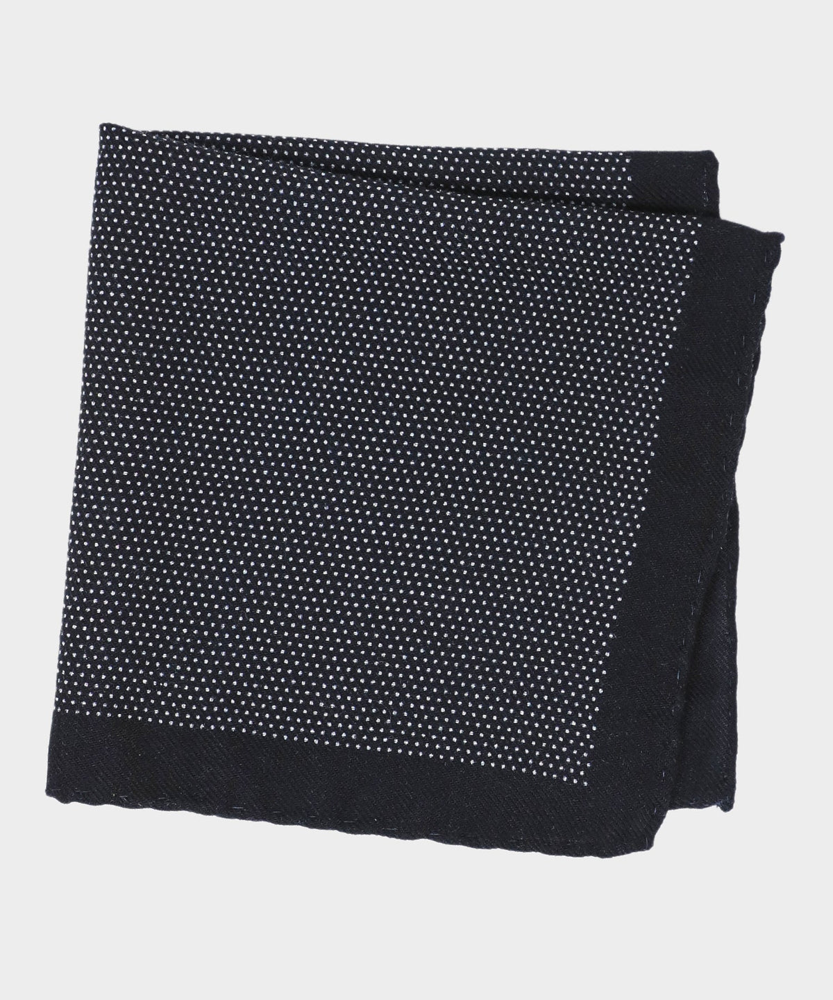 Italian Micro Dot Pocket Square - Navy