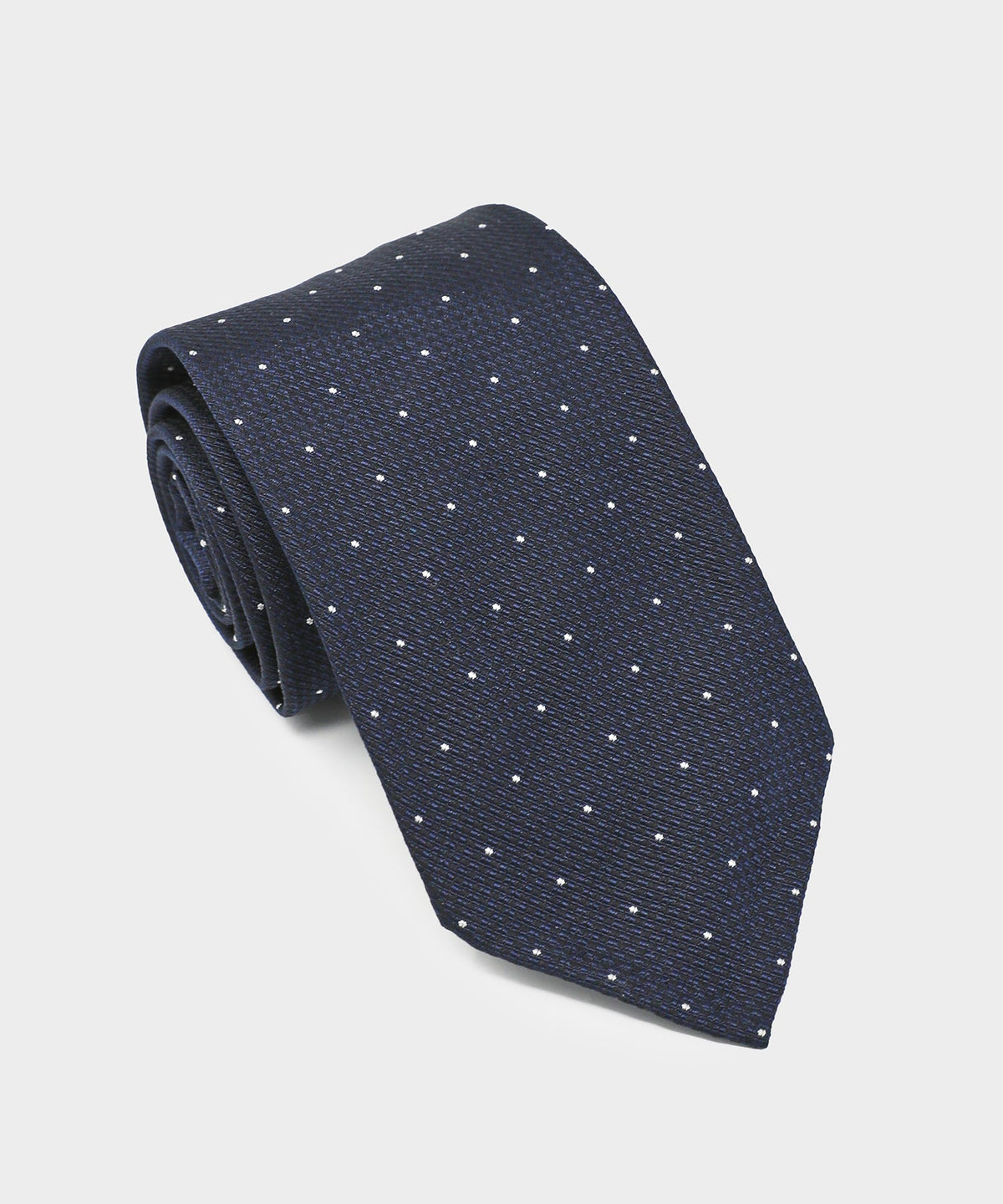 Italian Micro Dot Tie - Navy