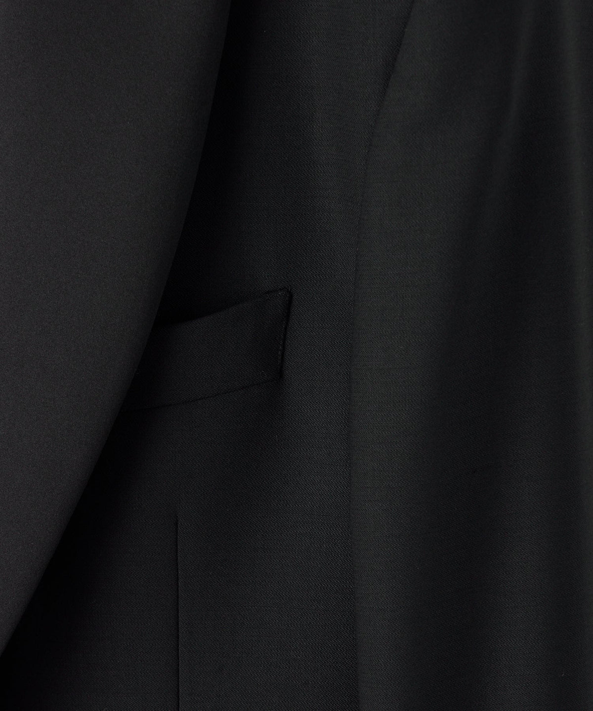 Italian Wool Shawl Tuxedo Jacket - Black