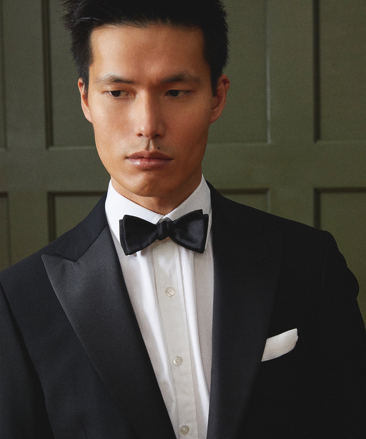 Italian Silk Bowtie - Black
