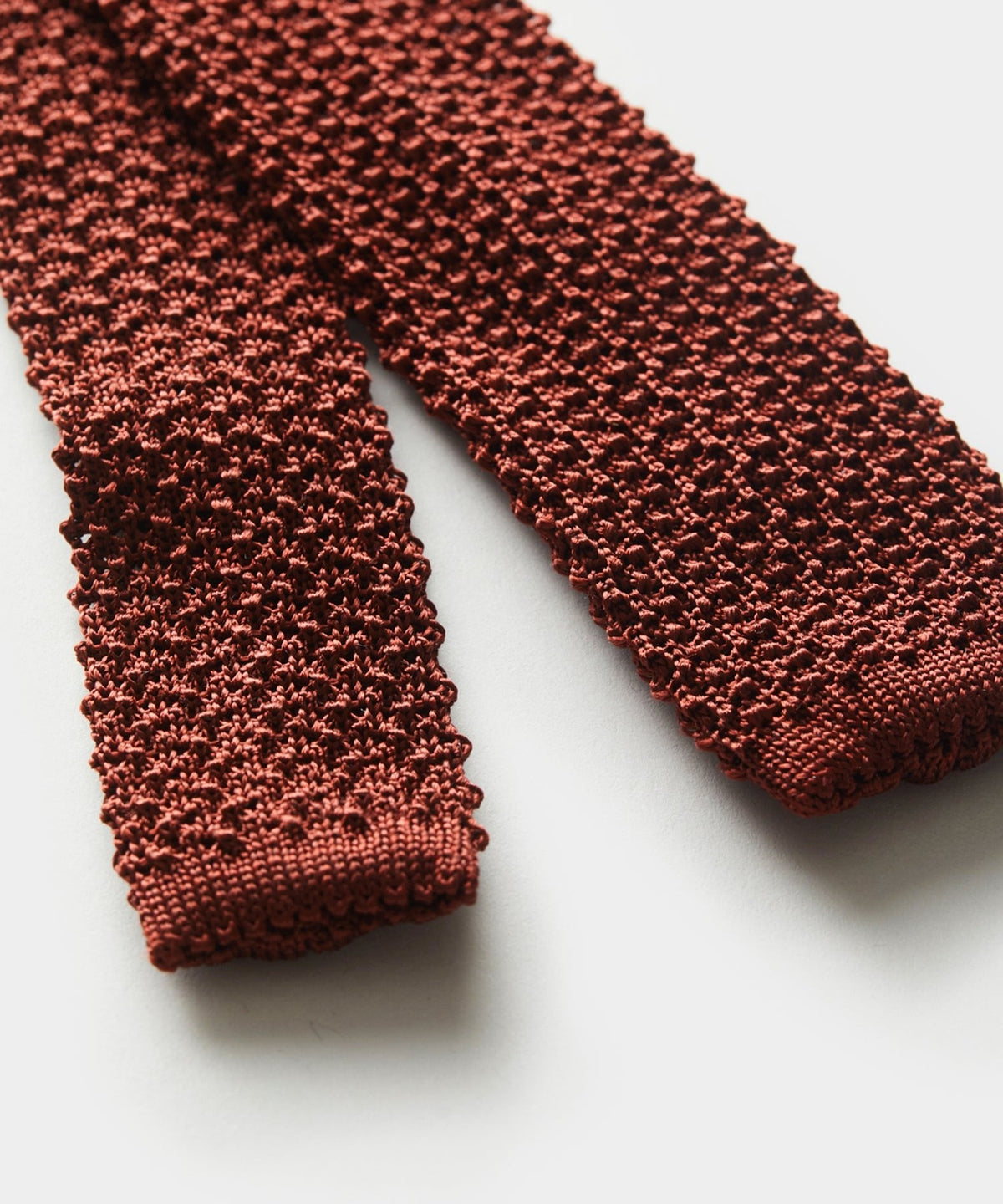 Italian Silk Knit Tie - Burgundy
