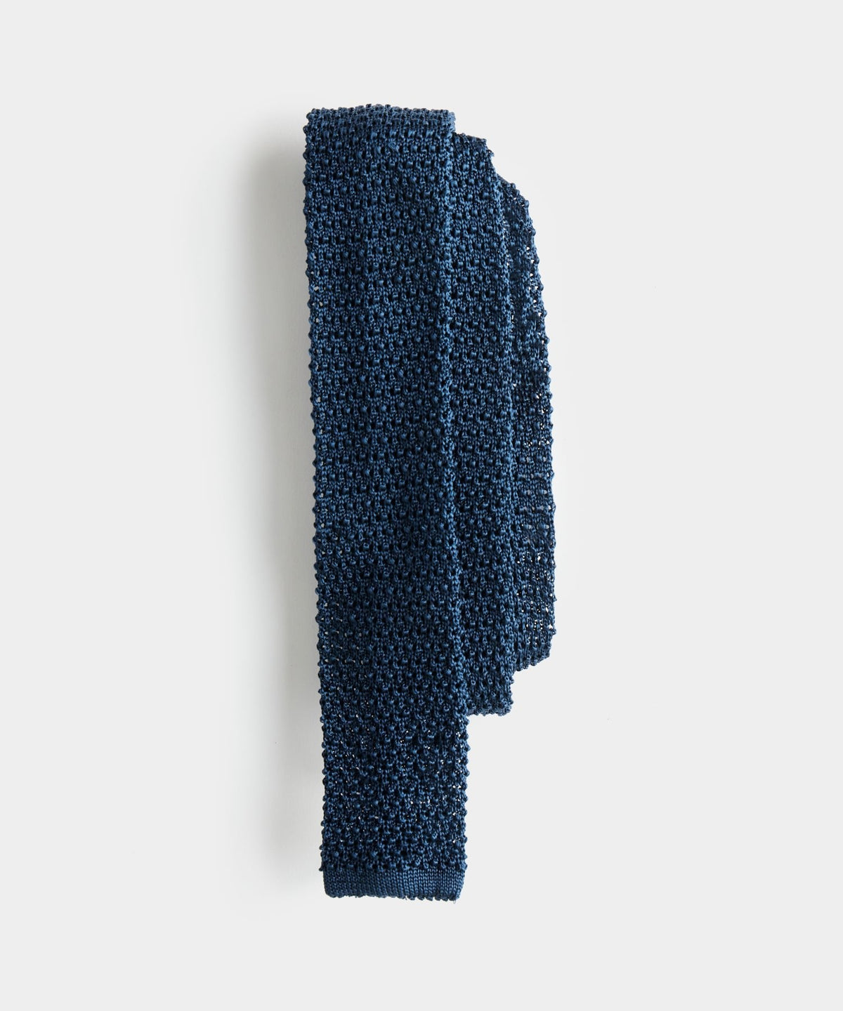 Italian Silk Knit Tie - Navy