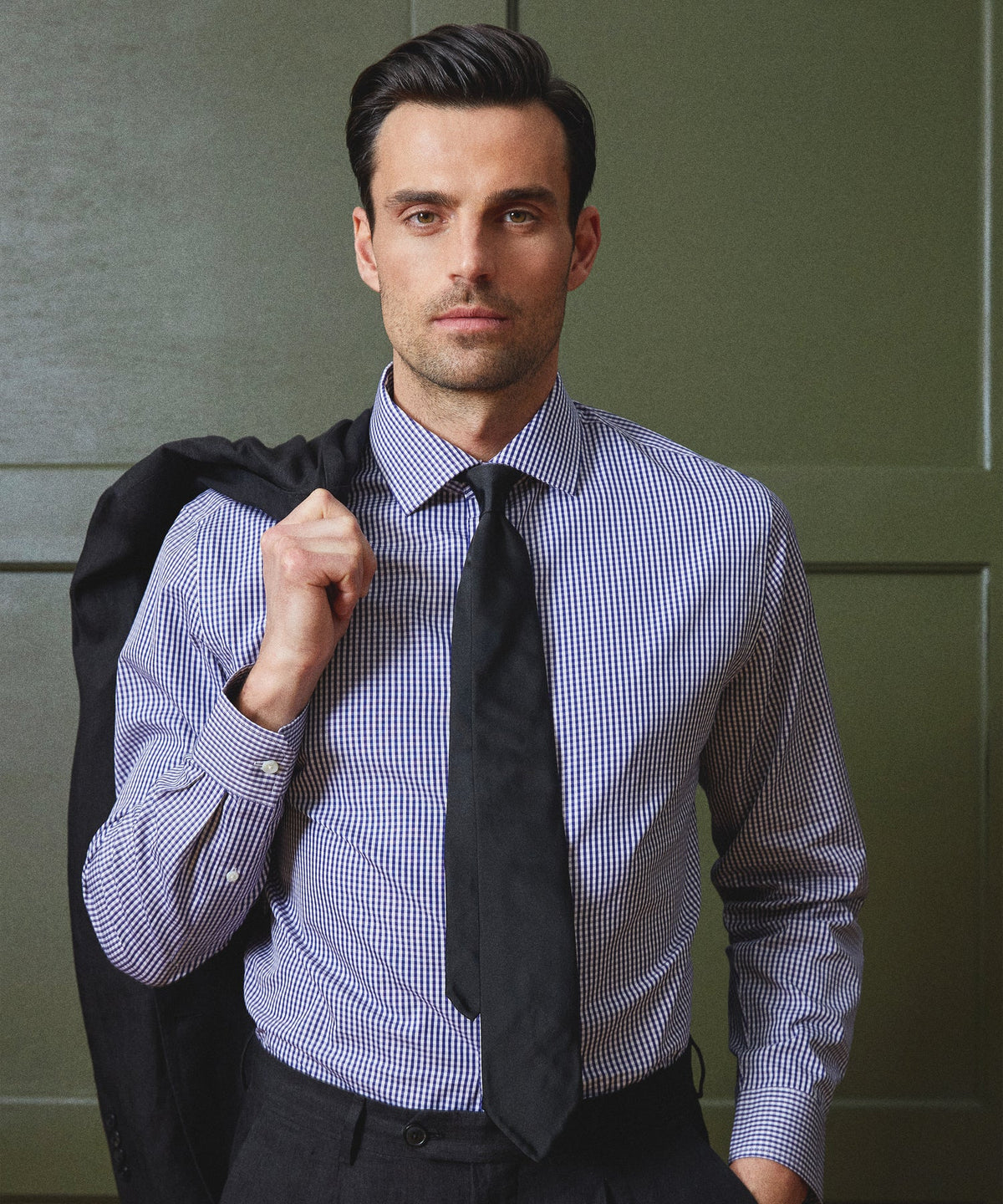 Italian Solid Tie - Black