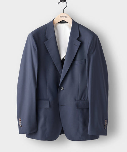 Italian Tropical Wool Sutton Jacket - Navy