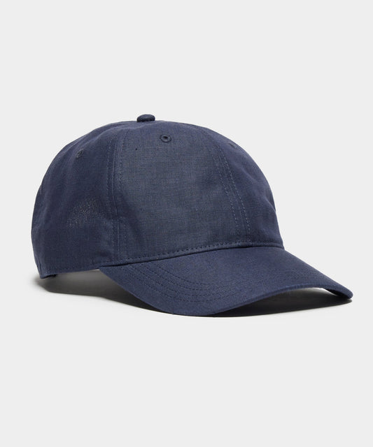 Linen Baseball Cap - Navy