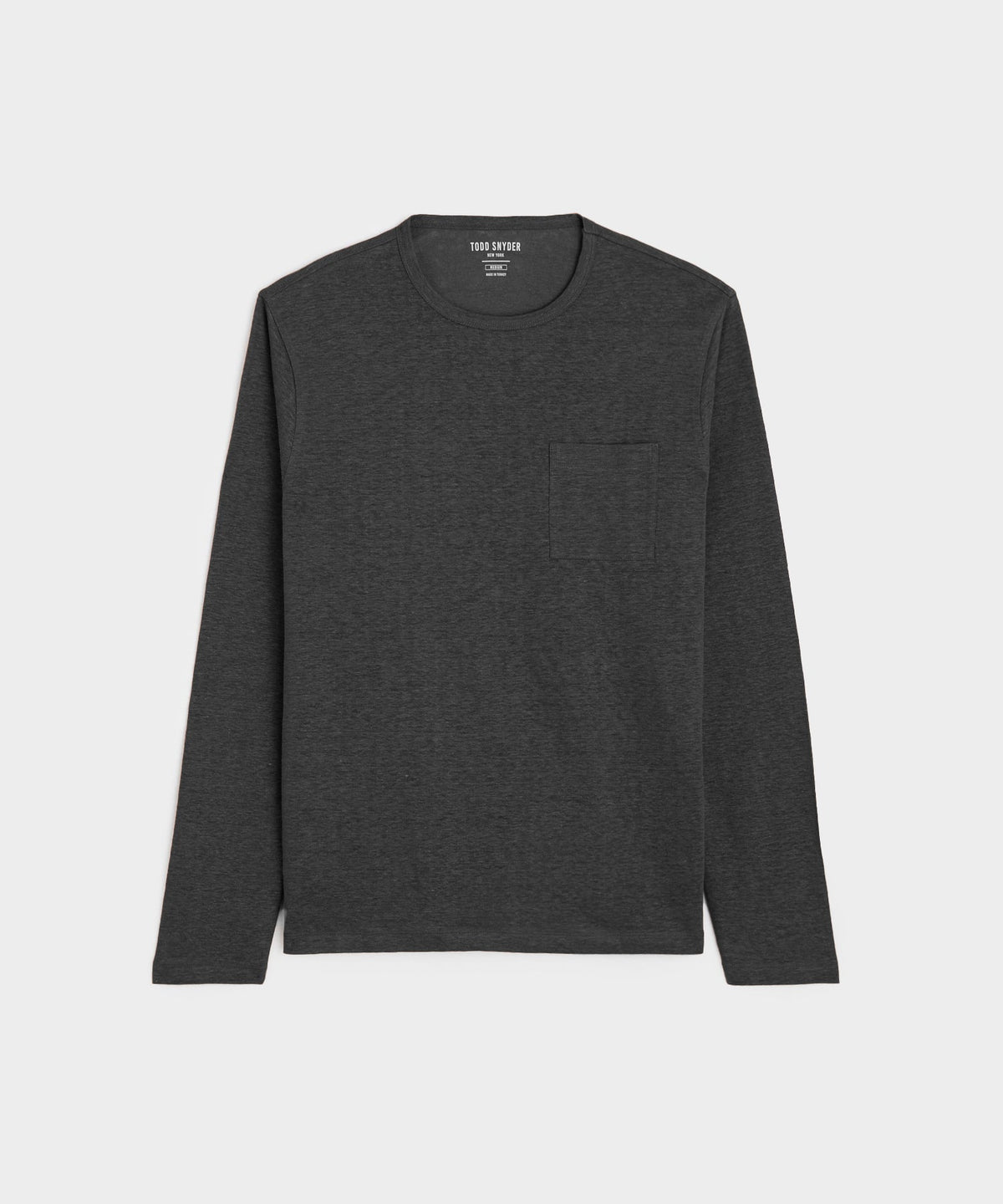 Linen Jersey Pocket Tee - Faded Black