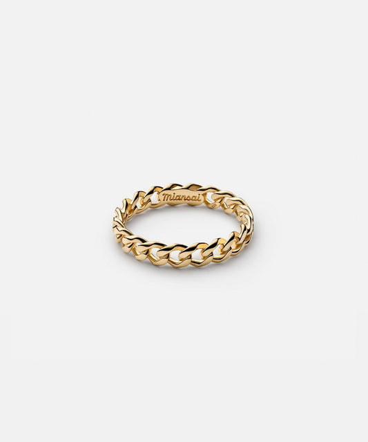 Miansai Cuban Link Ring - Gold