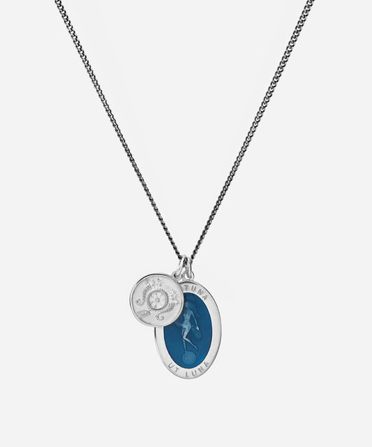 Miansai Fortuna Silver Pendant Necklace - Black