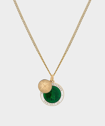 Miansai Saint Christopher Surf Necklace - Gold