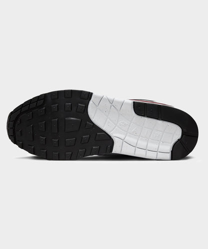 Nike Air Max 1 White / Dark Team Red - Grey