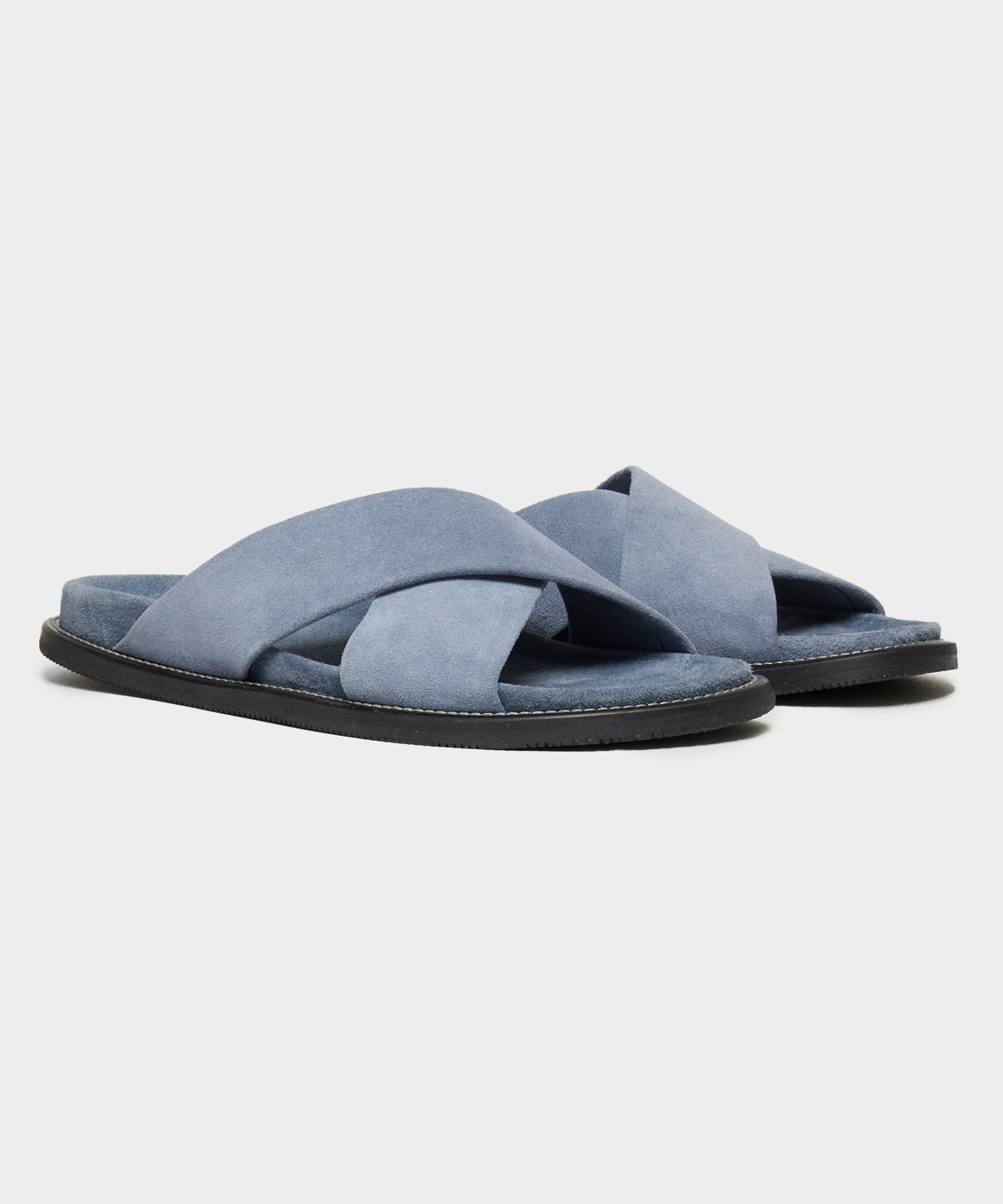 Nomad Suede Crossover Sandal - Steel Blue