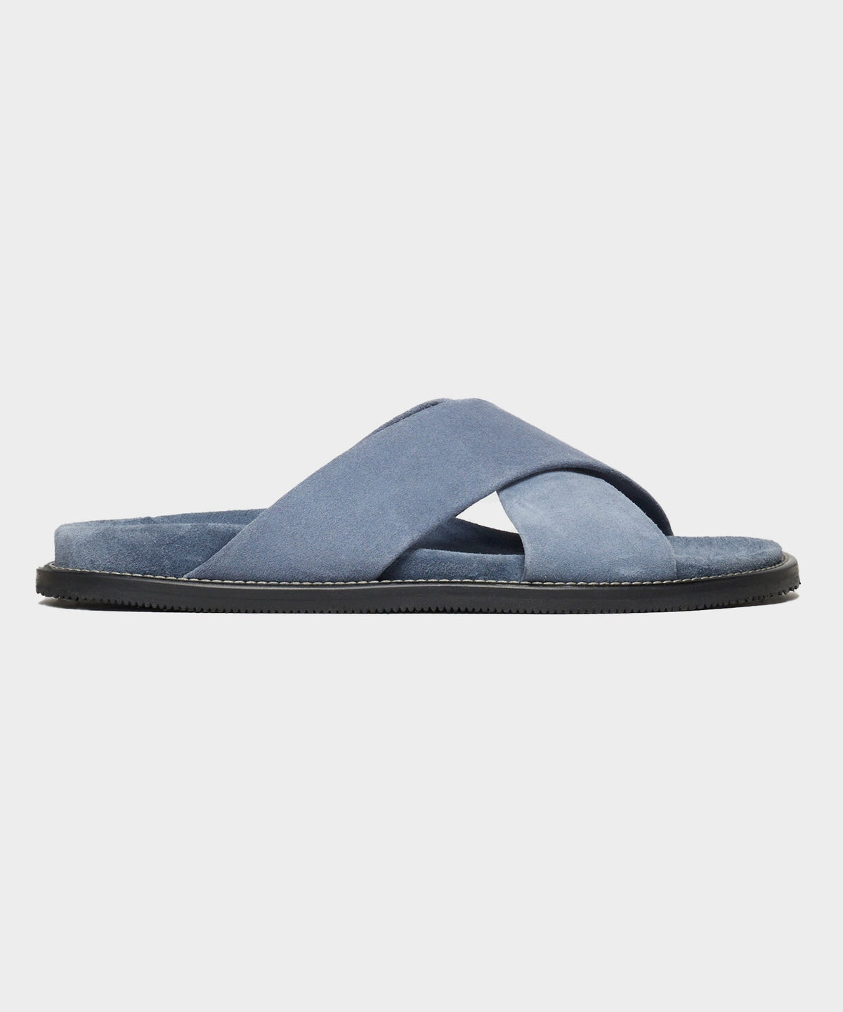 Nomad Suede Crossover Sandal - Steel Blue
