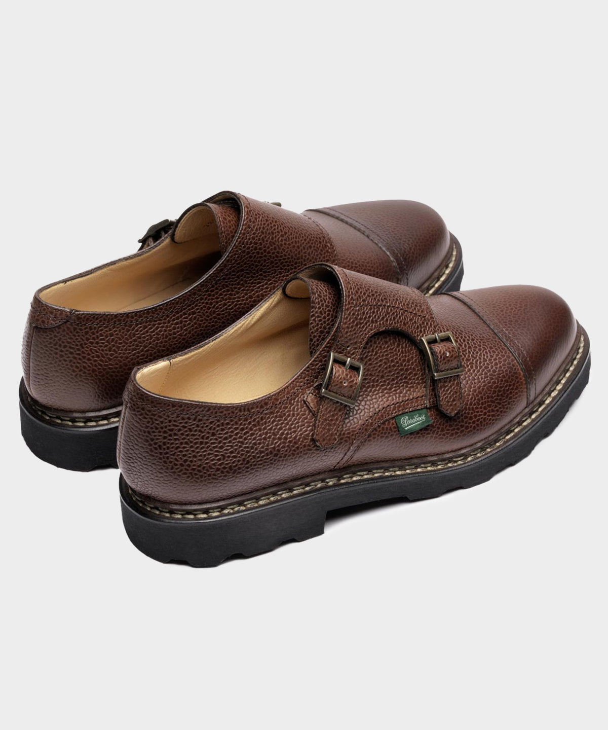 Paraboot William Monk Strap Dress Shoe - Brown