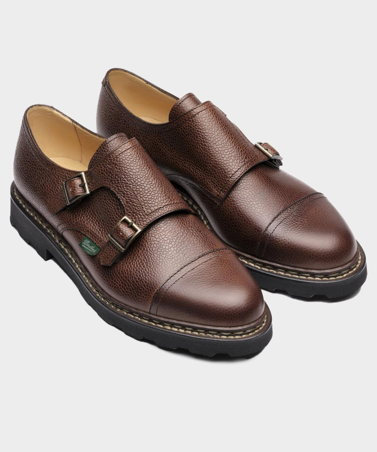 Paraboot William Monk Strap Dress Shoe - Brown