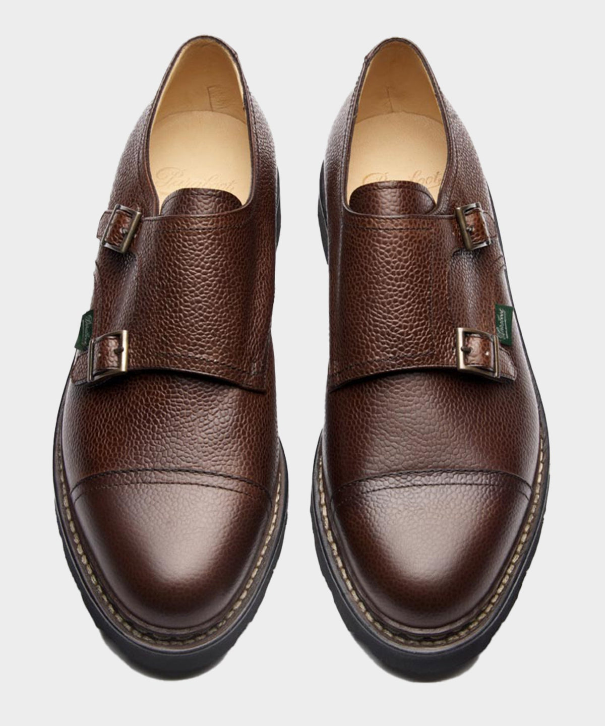 Paraboot William Monk Strap Dress Shoe - Brown