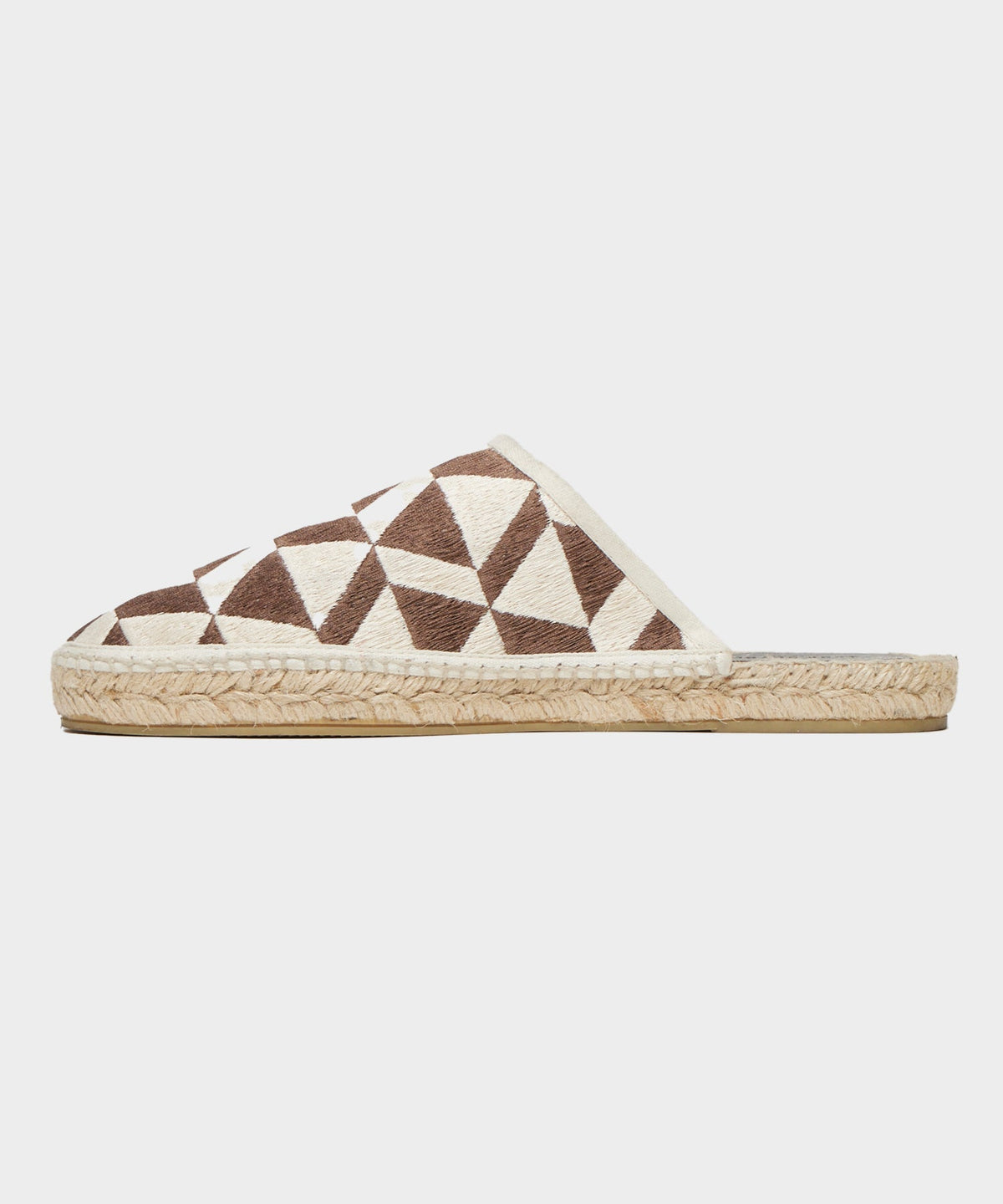 Patterned Espadrille Mule - Tan