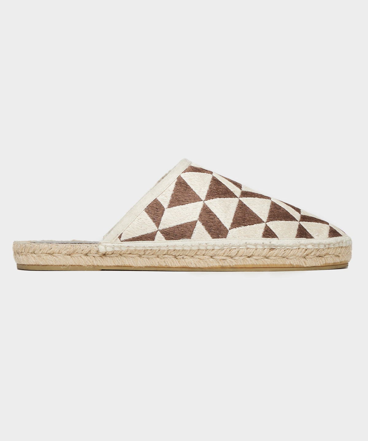 Patterned Espadrille Mule - Tan